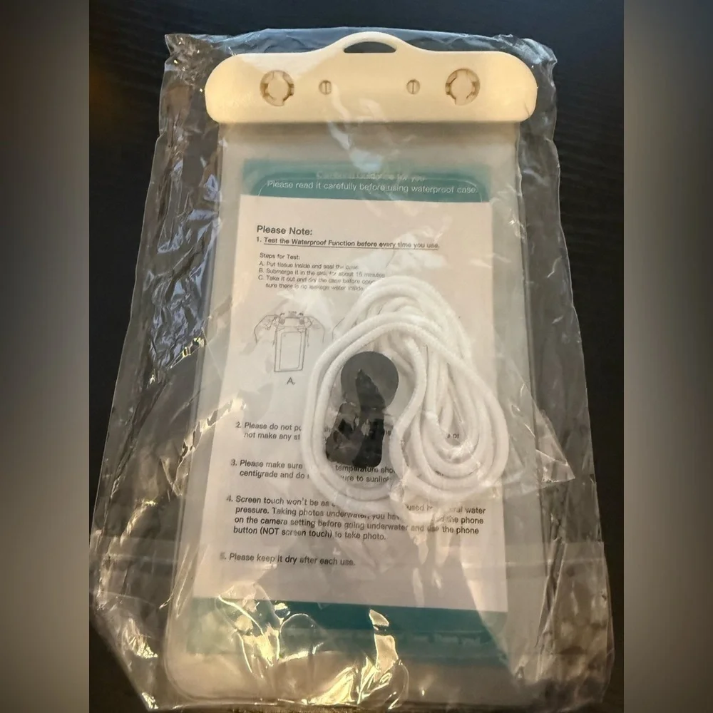 NWT Cambond | Waterproof Phone Case | White and Clear - Picture 3 of 5